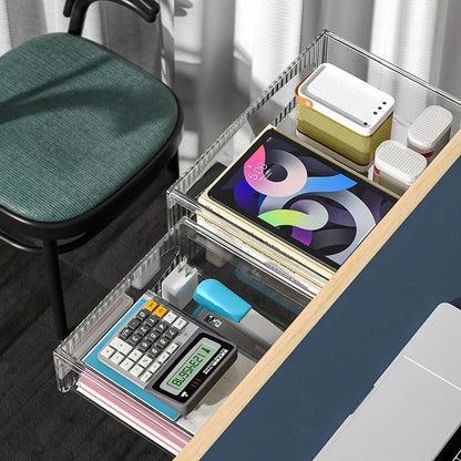 Retractable Under-Shelf Organizer for Hidden Storage