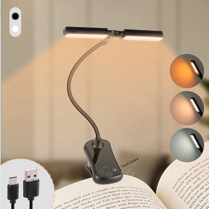 Book Light with 14 LEDs and Clip-On Design