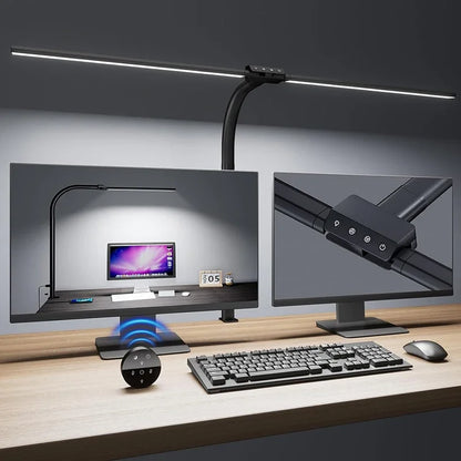Architectural Desk Lamp with Dual Heads