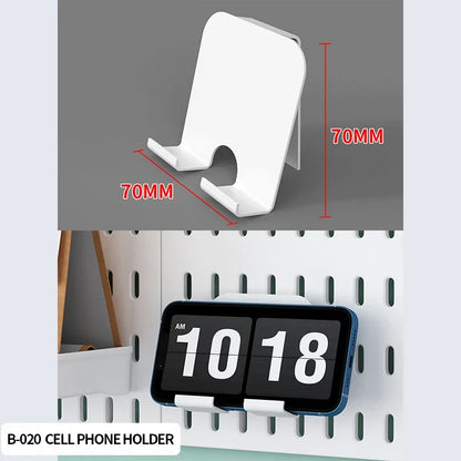 Desktop Organizer with Pegboard Design - Simple Setup, No Drilling Required