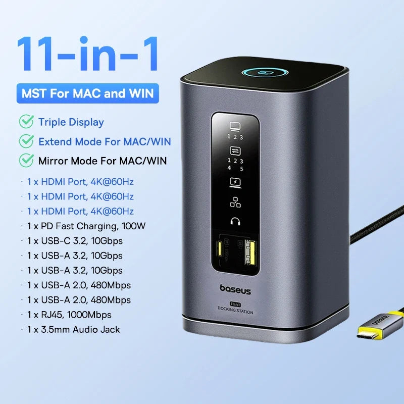 11-in-1 Multi-Port Docking Station