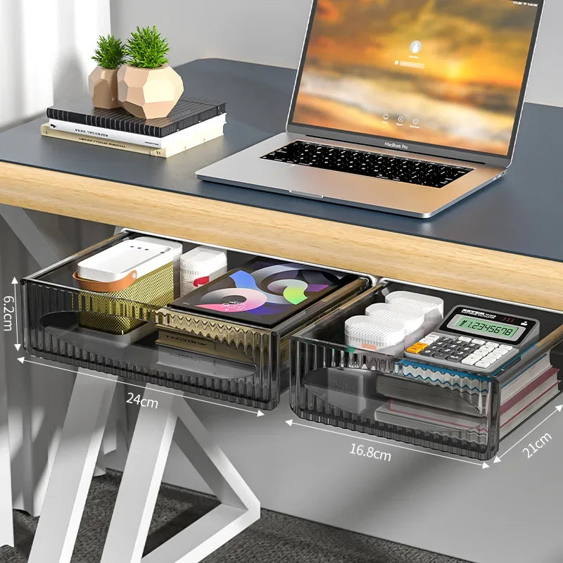 Retractable Under-Shelf Organizer for Hidden Storage