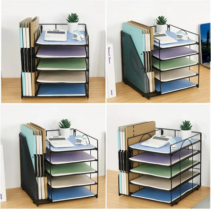 Desktop Organizer for Paper with 5 Tiers