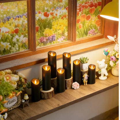 Set of 5 LED Candles Without Flame – Wobbling Design