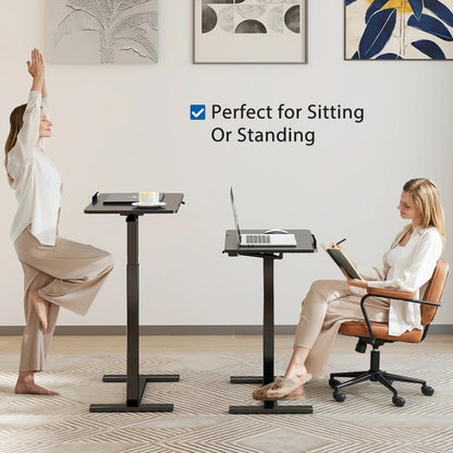 Adjustable Flip-Top Surface Lap Desk for Use Over Bed