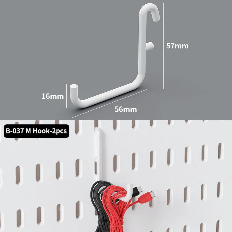 Desktop Organizer with Pegboard Design - Simple Setup, No Drilling Required