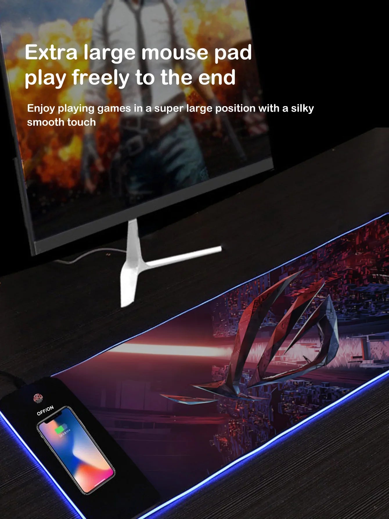 15W RGB Wireless Charging Pad for Enhanced Illumination