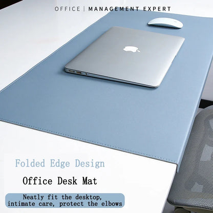 Wrist Support Desk Mat in PU Leather