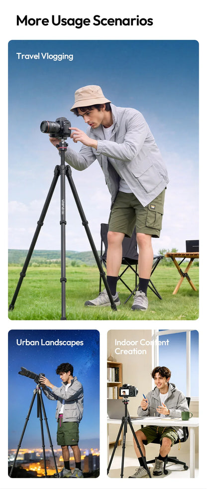 Carbon Fiber Tripod and Monopod Combo - 2-in-1 Design