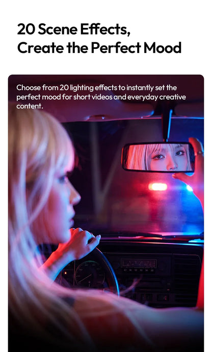 Portable Ring Light with RGB Color Options