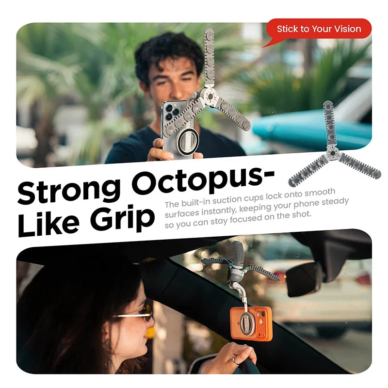 Tripod with Magnetic Suction Feature
