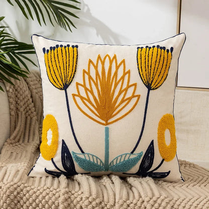 Chic Floral Cushion Cover – Elegant Decorative Pillow Case