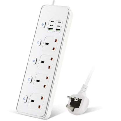Travel Power Adapter with Multiple Outlets for Global Use