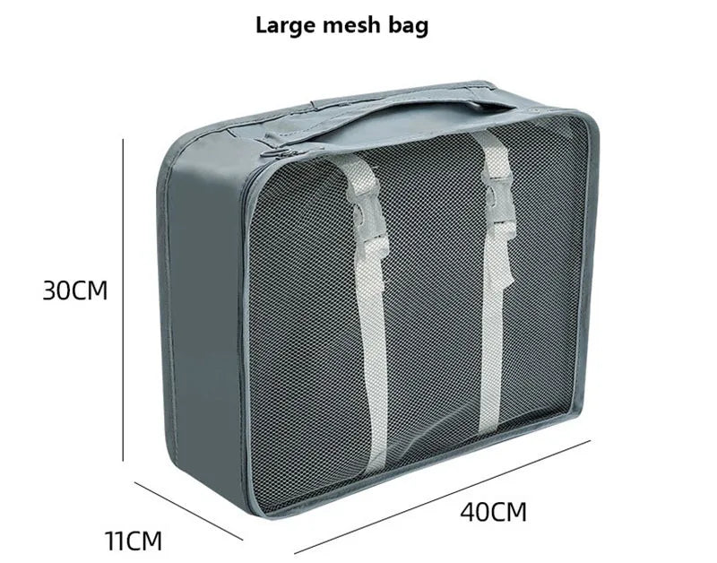 Set of Storage Cubes for Travel Packing