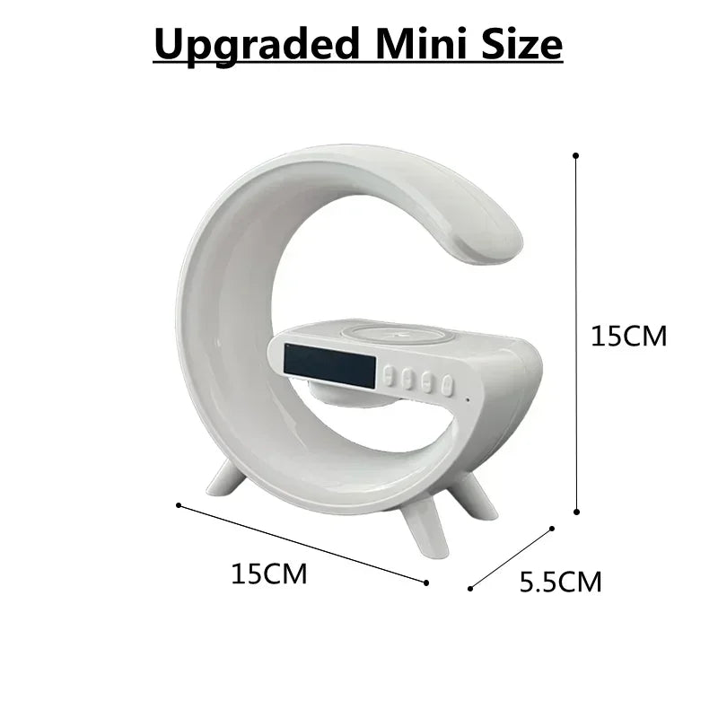 Wireless Charging Stand with RGB Alarm Clock Feature