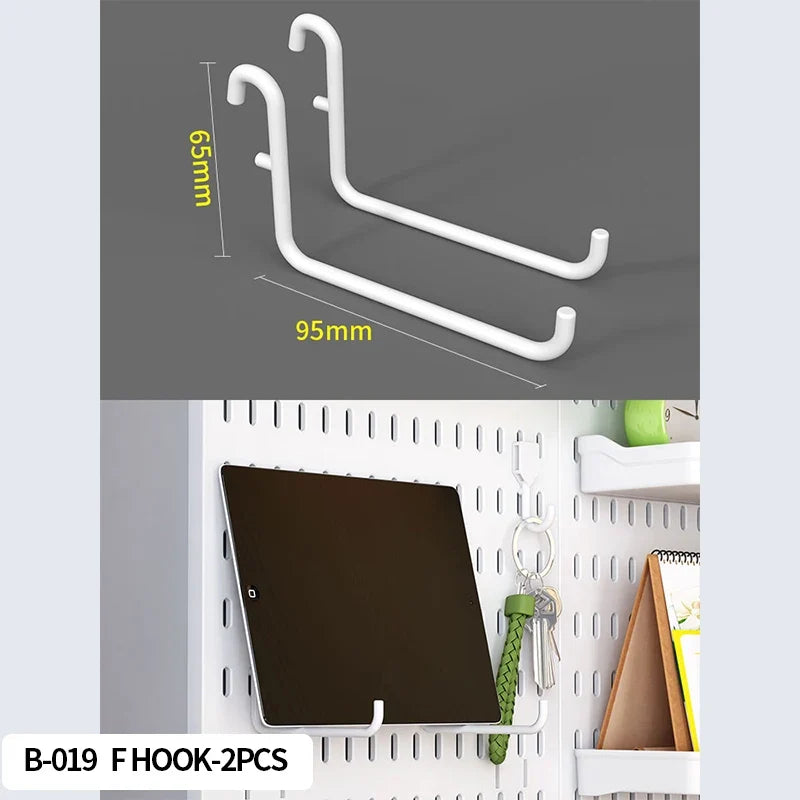 Desktop Organizer with Pegboard Design - Simple Setup, No Drilling Required