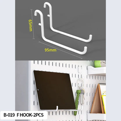 Desktop Organizer with Pegboard Design - Simple Setup, No Drilling Required