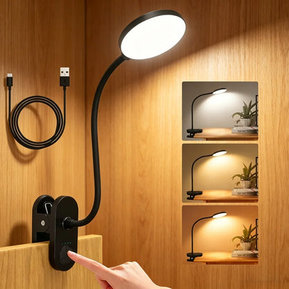 Clip-On Desk Lamp with 3.5-Inch LED Light
