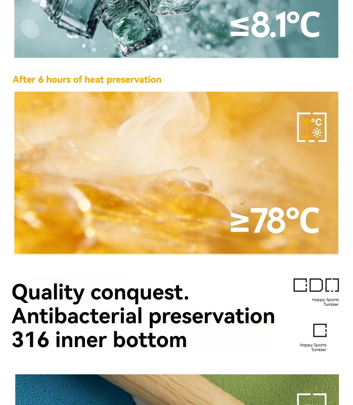 Insulated Sport Tumbler with Double Wall Design