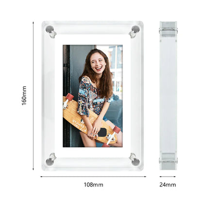 Sleek Wireless Digital Photo Display with Rechargeable Battery
