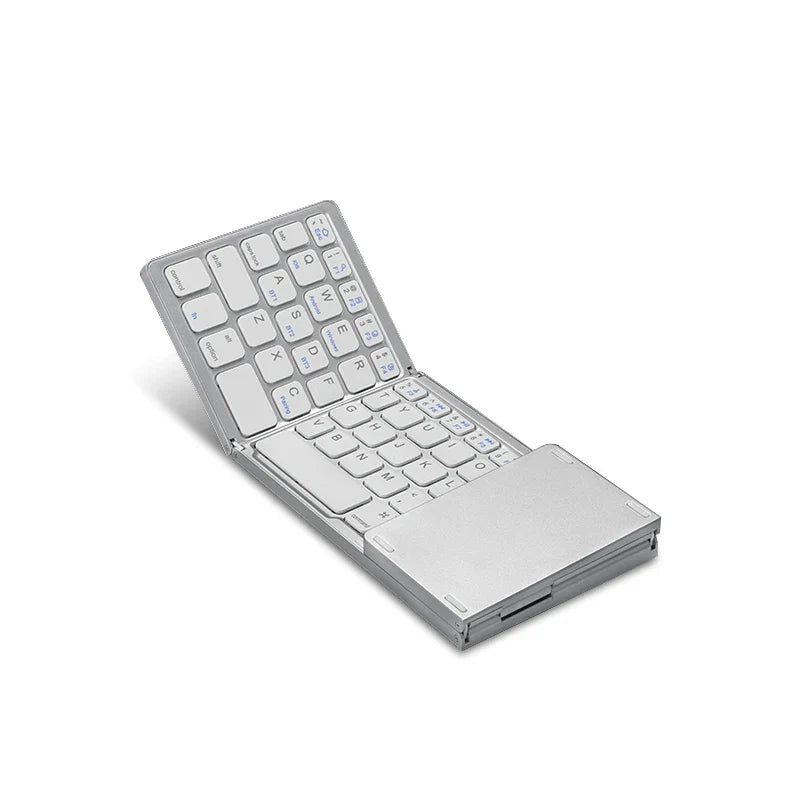 Compact Bluetooth Keyboard with Touchpad – Foldable Design