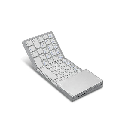 Compact Bluetooth Keyboard with Touchpad – Foldable Design