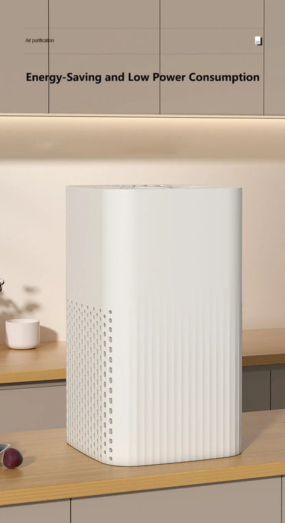 Compact HEPA Air Cleaner for Desktop Use