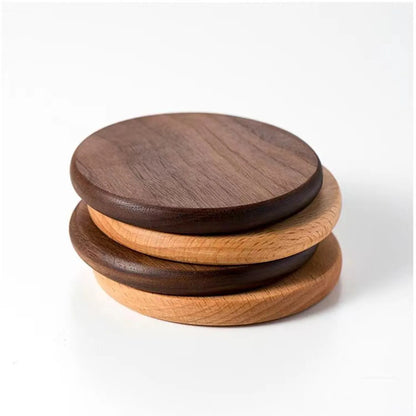 Solid Wood Round Drink Coaster
