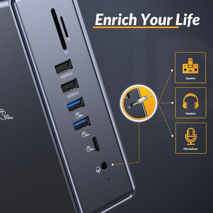 15-Port Multi-Function Docking Station