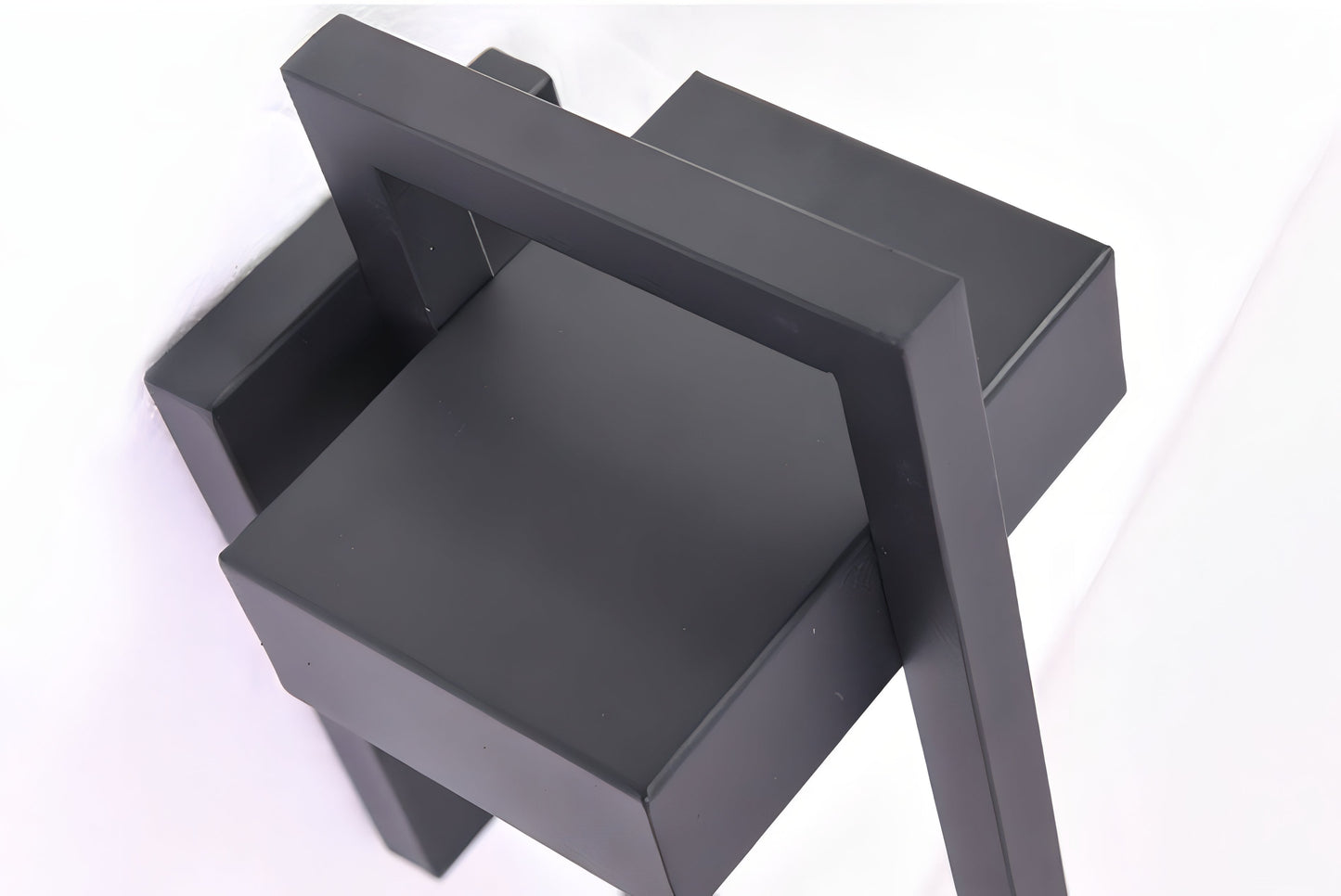 Sleek Black Steel Outdoor Wall Lantern for Modern Spaces