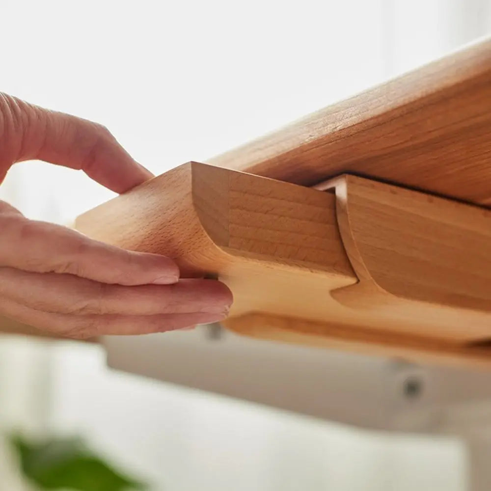 Under-Desk Storage Tray with Adhesive Attachment