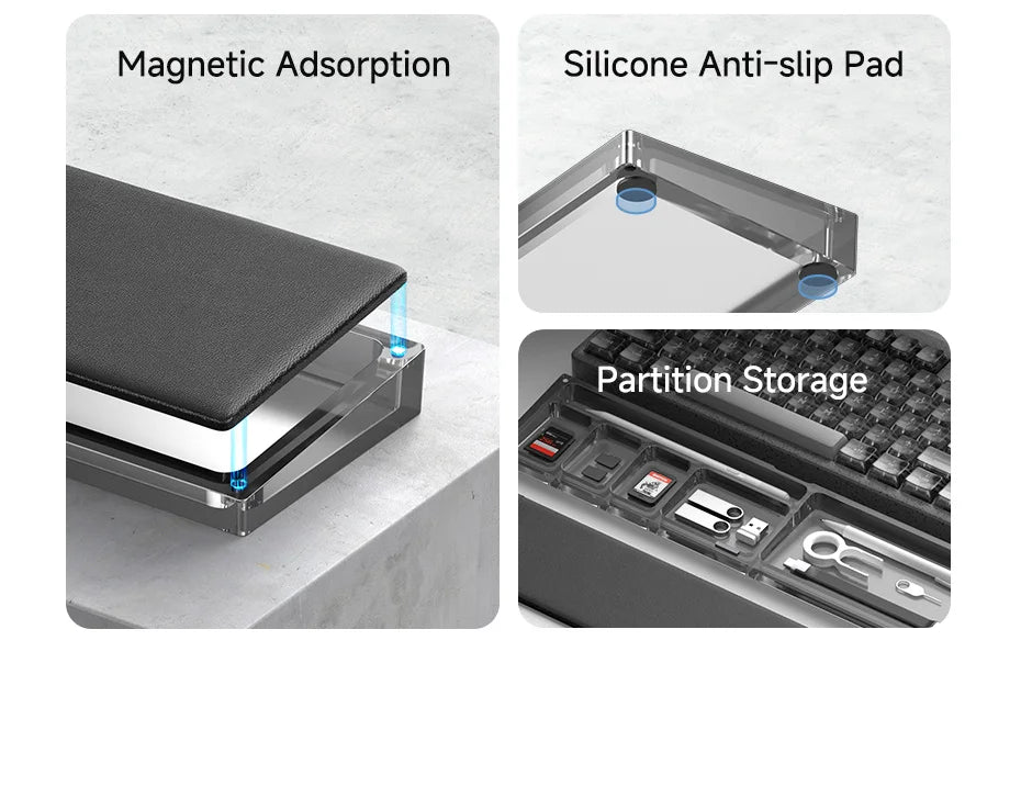 Wrist Rest for Keyboard with Magnetic Support