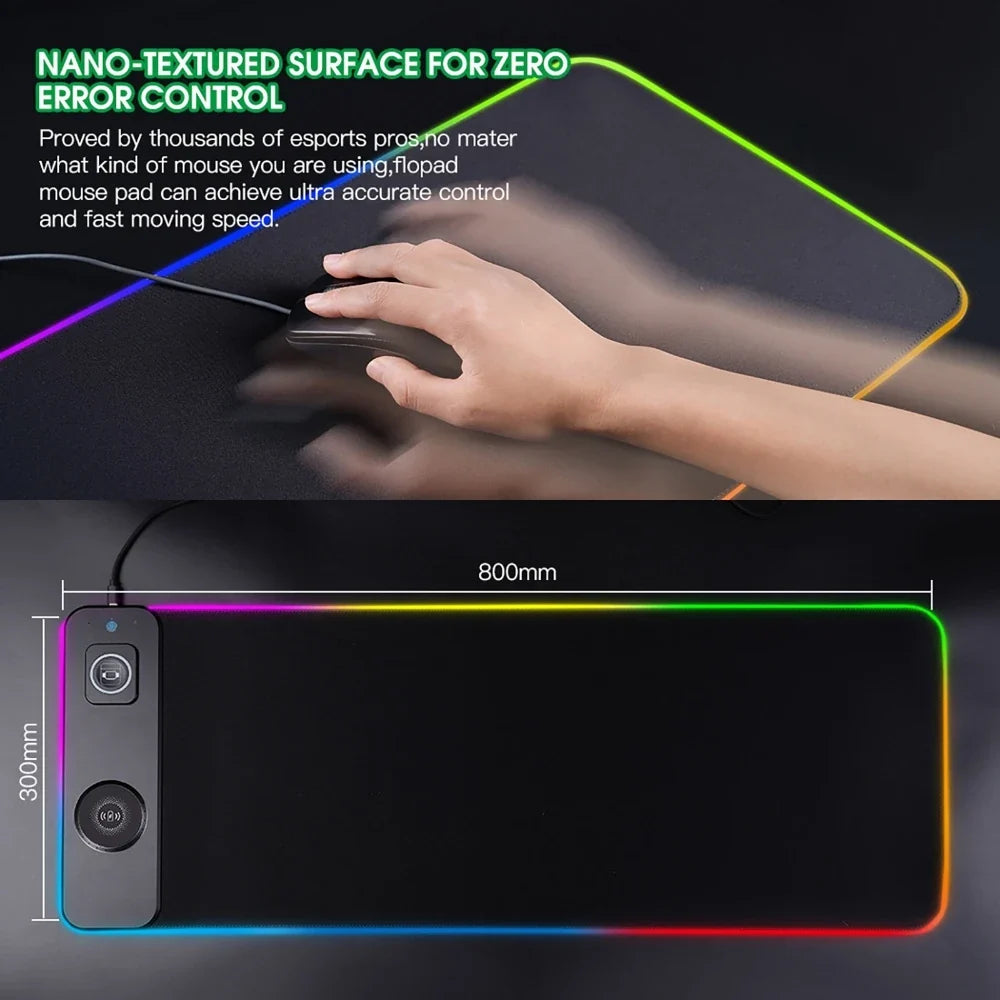 3-in-1 Wireless Charging Mouse Pad