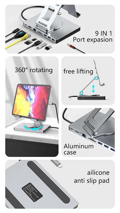 9-in-1 Multiport Docking Station