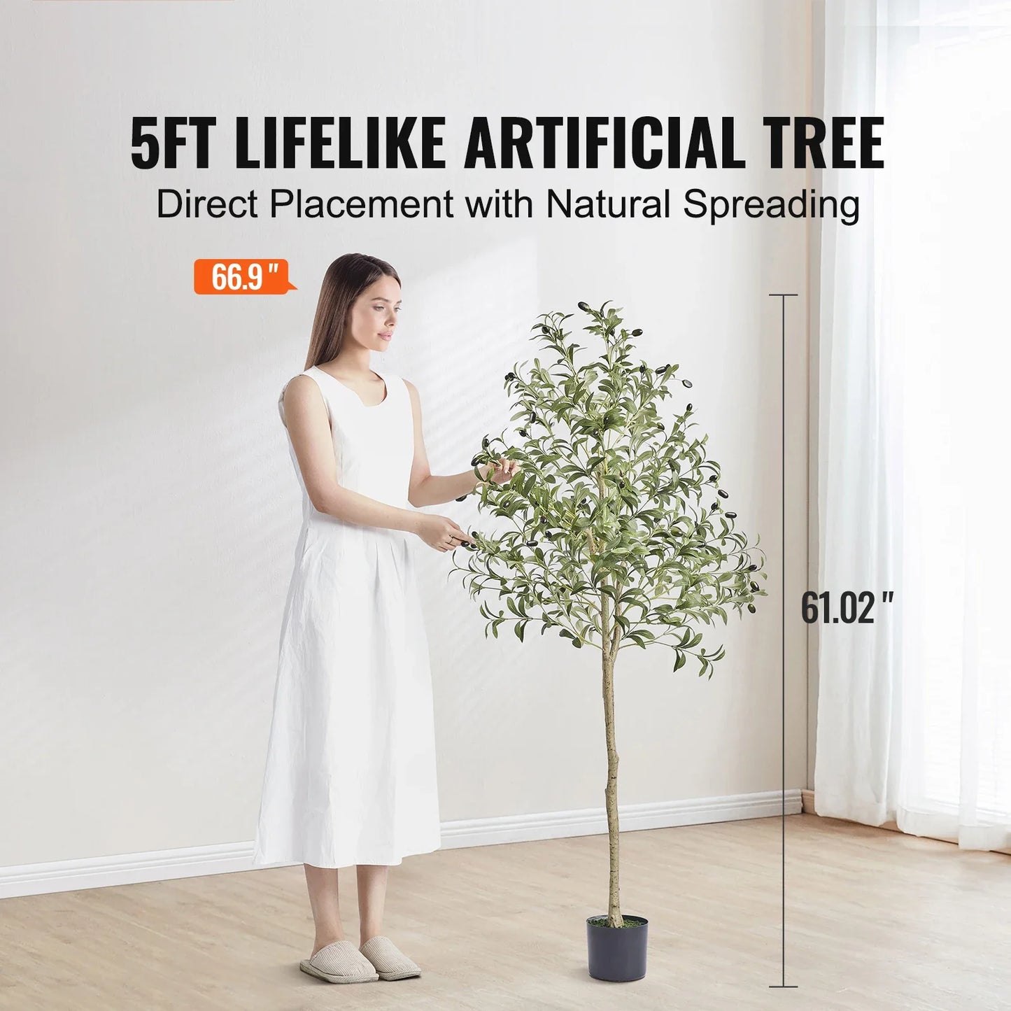 Olive Tree Decoration with Stable Base