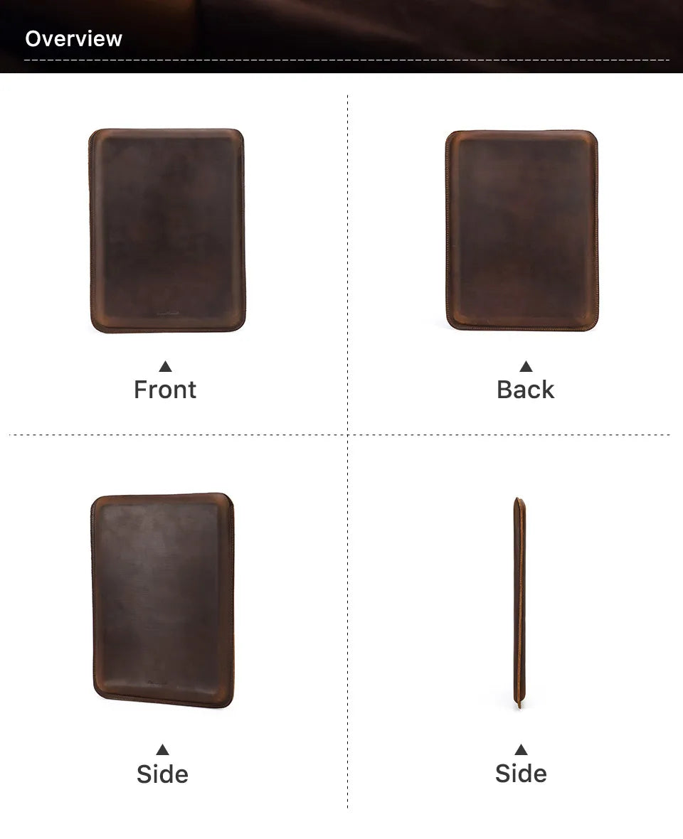 Genuine Leather Laptop Case with Modern Design