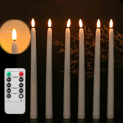 LED Taper Candles without Flame