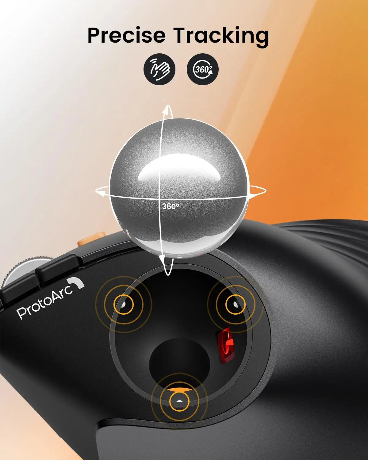 Trackball Mouse EM05 for Precision Control