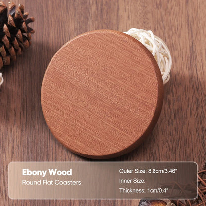 Solid Wood Round Drink Coaster