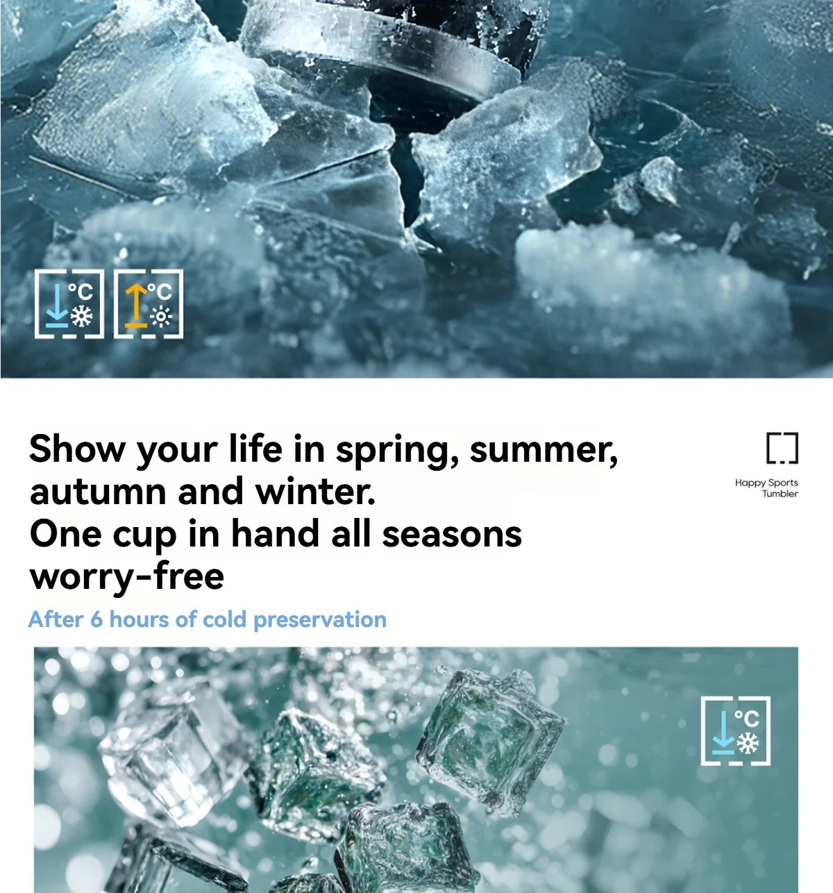 Insulated Sport Tumbler with Double Wall Design