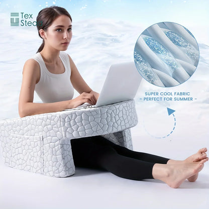 Extra Large Support Pillow with Memory Foam for Bed Rest