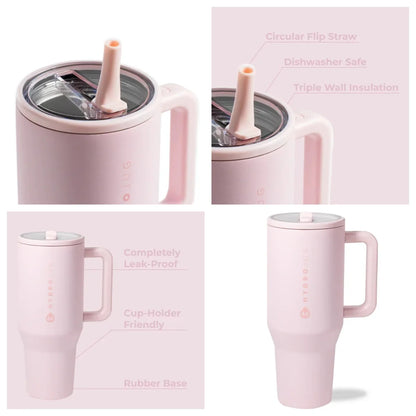 Flip Straw Insulated Tumbler