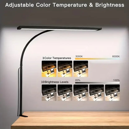 Sturdy Desk Lamp with 88 LEDs and Clamp Attachment