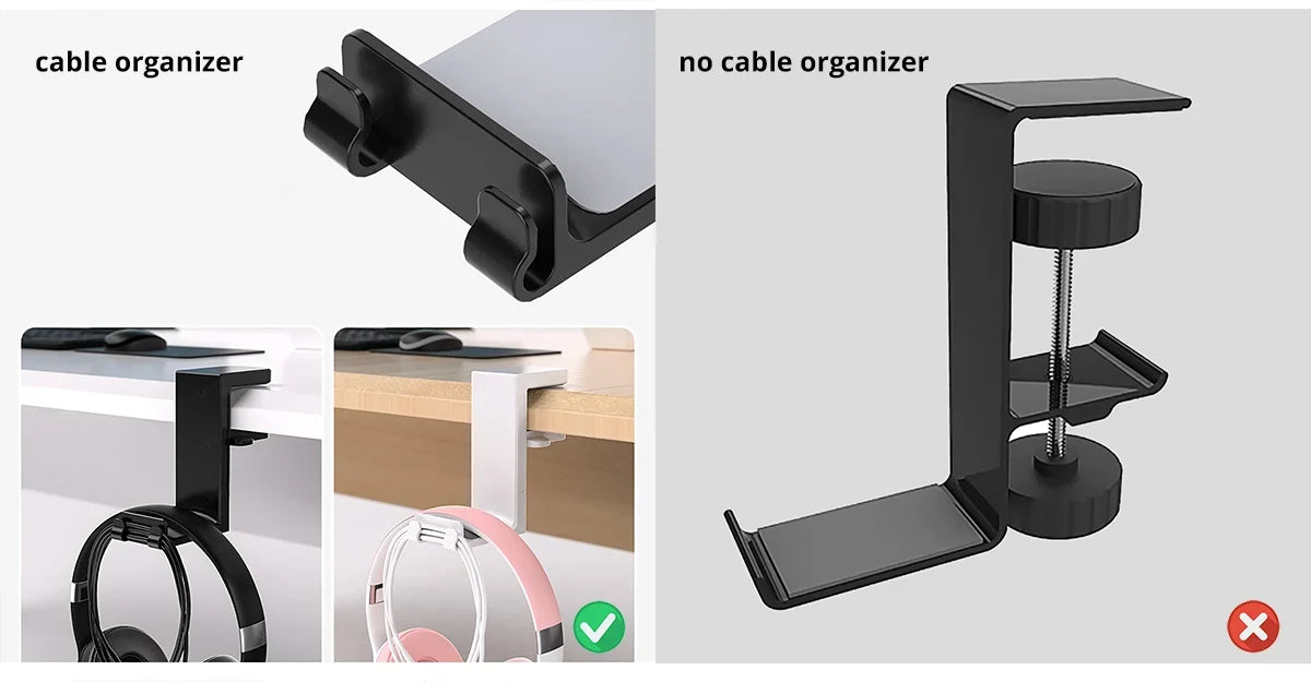 Headphone Stand with Dual Controller Holder