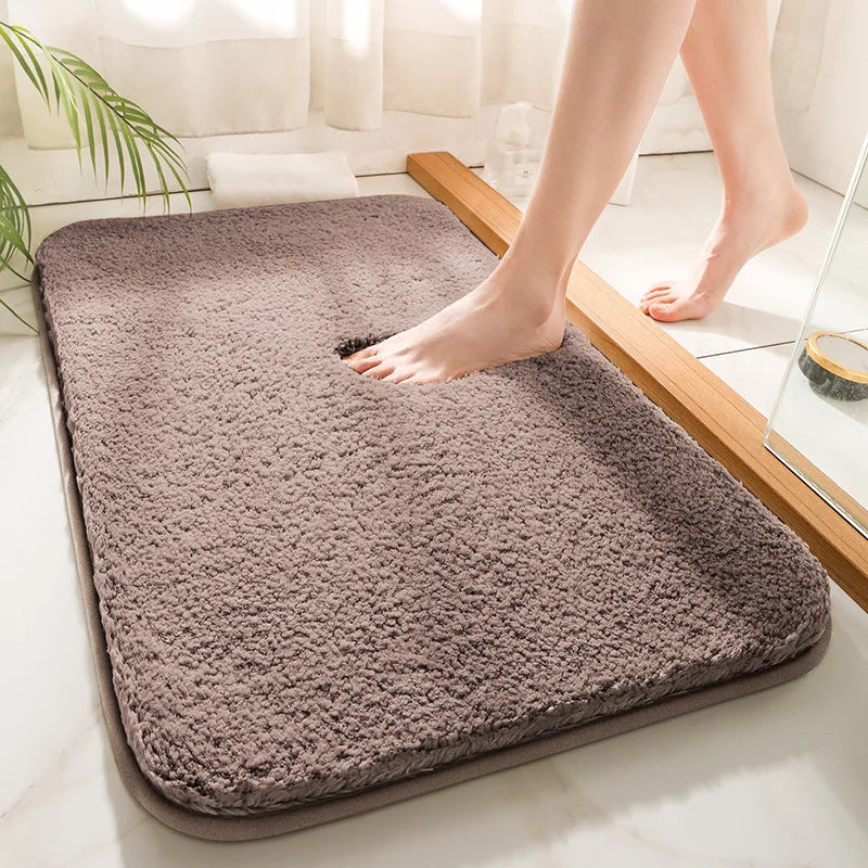 Luxurious Water-Absorbent Bath Mat – Thick & Non-Slip Design