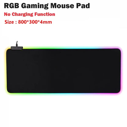 Wireless Desk Pad with RGB Lighting for Keyboard