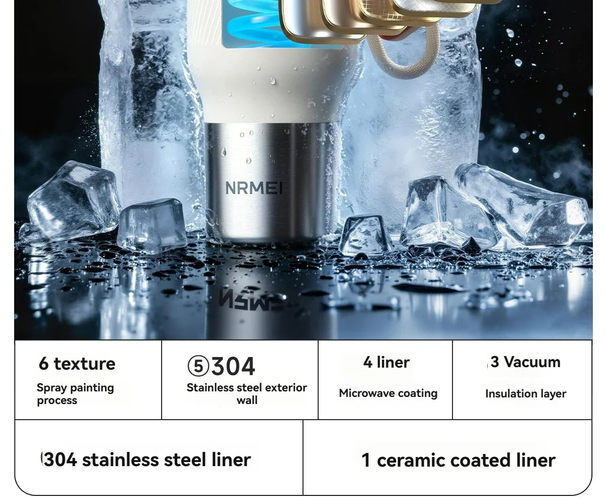 Cold Ceramic Tumbler for 72 Hours of Insulation