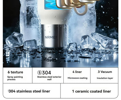Cold Ceramic Tumbler for 72 Hours of Insulation