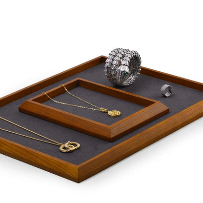 Elegant Wooden Tray for Bracelet Storage and Organization