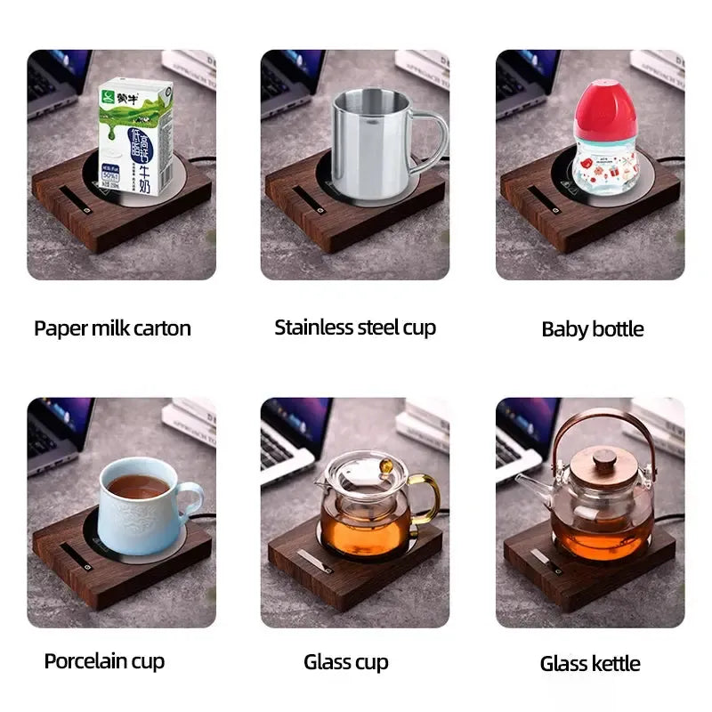 Sleek Drink Warmer – 5 Adjustable Heat Settings for Home & Office